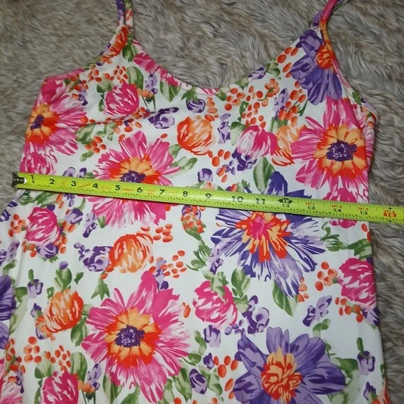 Floral‎ Maxi Dress Women's Small Pockets Boho Cottagecore Summer Spring Garden - Picture 2 of 6